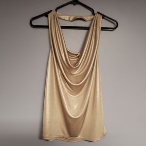 Metallic gold top